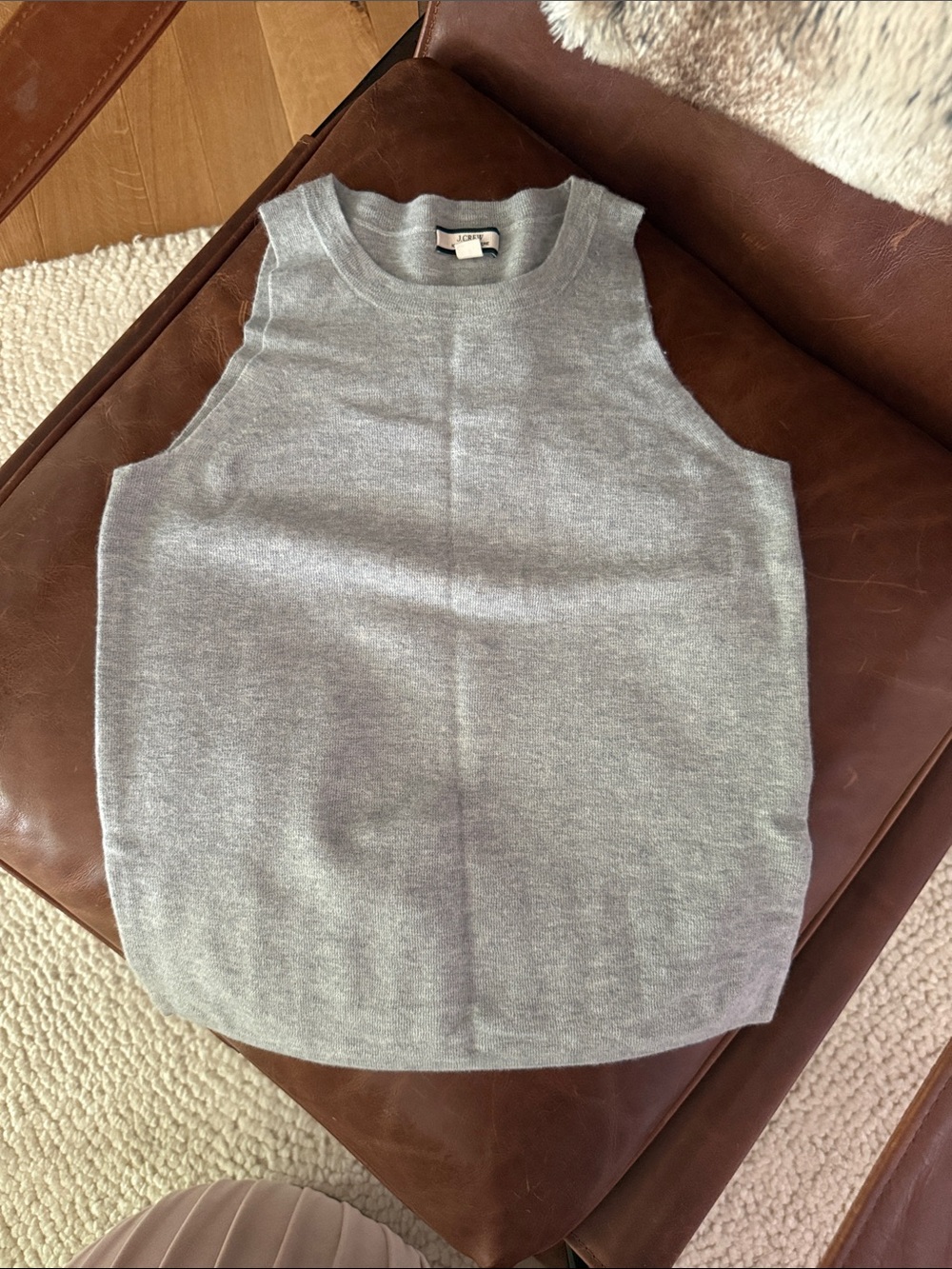 J crew Women’s Gray Knit Sleeveless Sweater Vest